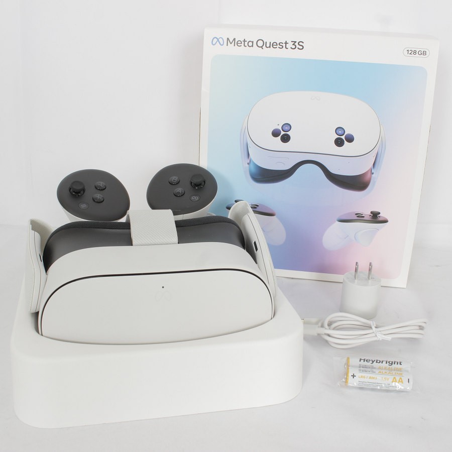 【ポイント2倍！お買い物マラソン】【美品】Meta Quest 3S 128GB VR ヘッドマウントディスプレイ ヘッドセット メタクエスト3S SK-1000204-01 Oculus 本体 【中古】