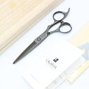 【ポイント2倍】【美品】オオカワプロシザーズ HCS56-X DLCコーティング メタルブラック カットシザー 5.6インチ 笹刃 3Dハンドル 【中古】