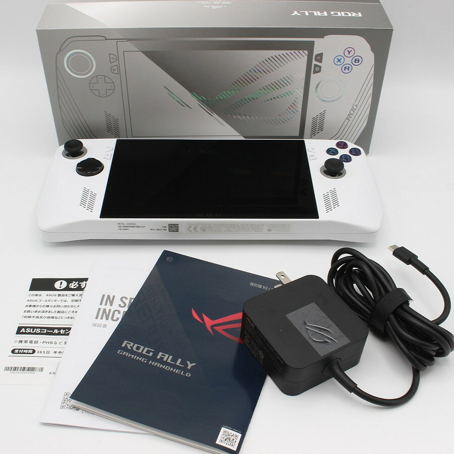 【楽天スーパーSALE！限定クーポン】【美品】ASUS ROG Ally RC71L-Z1E512 ホワイト ポータブルゲーム機 エイスース 本体 【中古】