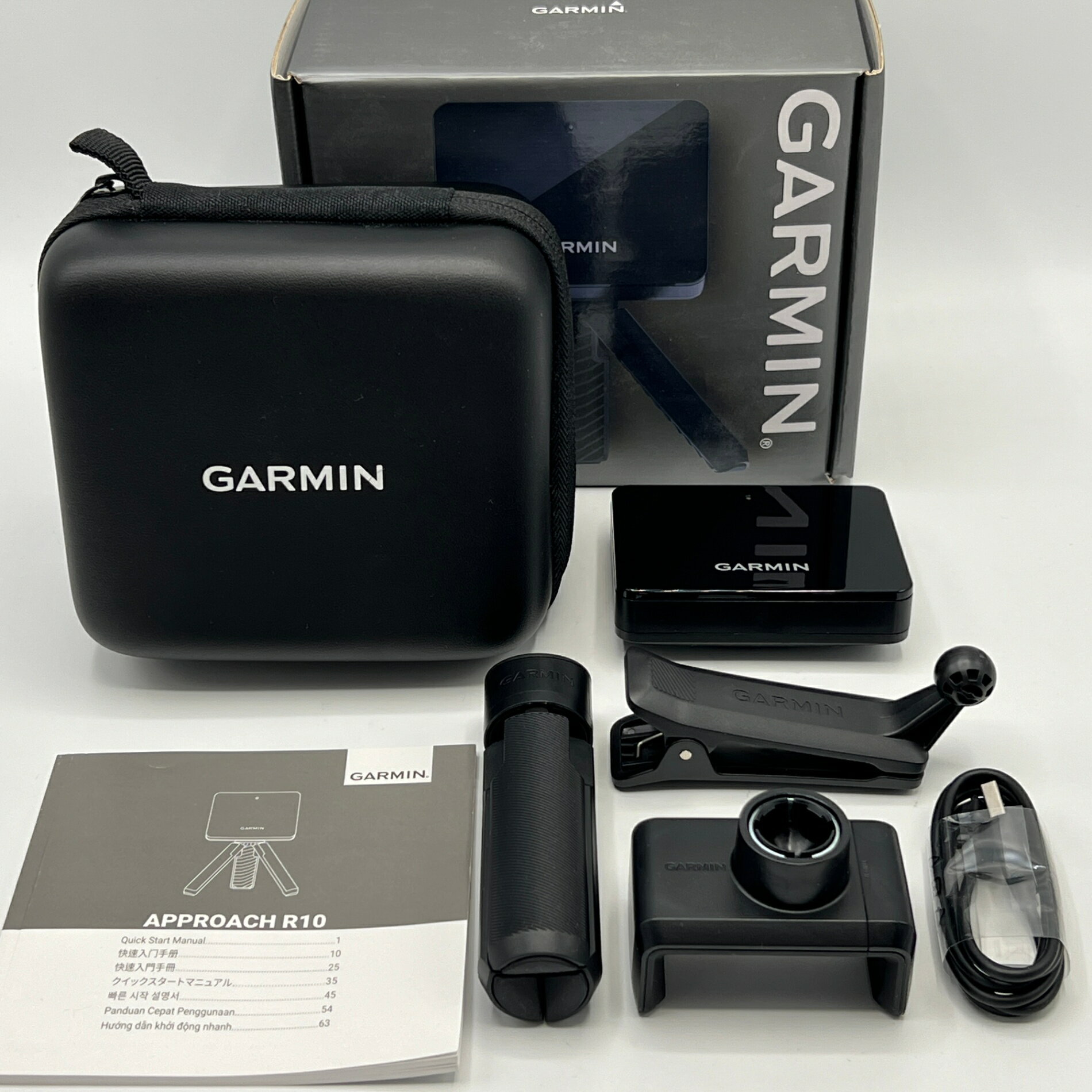 【美品】GARMIN Approach R10 010-02356-04 ポータブル弾道測定器 ゴルフシミュレーター アプローチ ガーミン 本体 【中古】