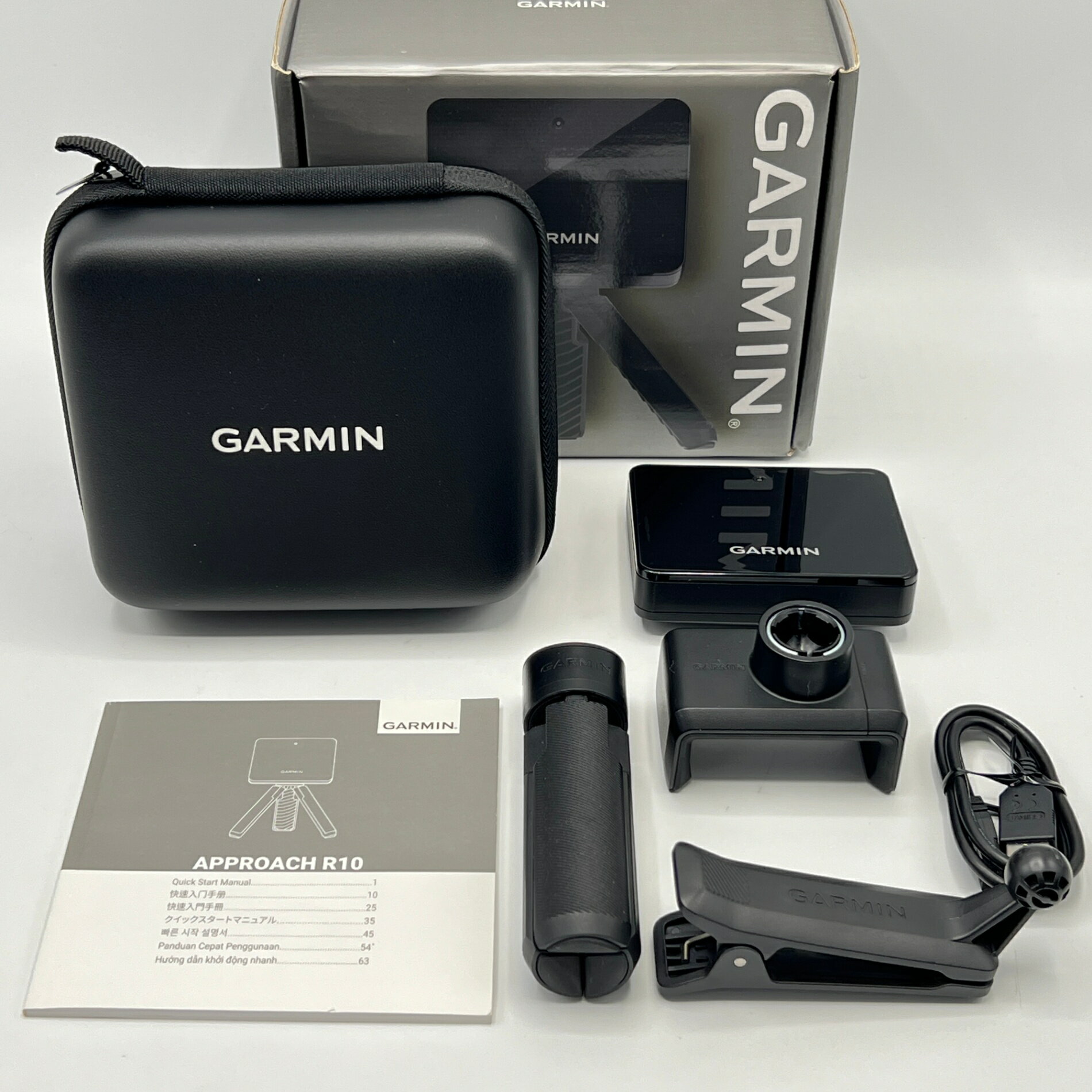 【美品】GARMIN Approach R10 010-02356-04 ポータブル弾道測定器 ゴルフシミュレーター アプローチ ガーミン 本体 【中古】