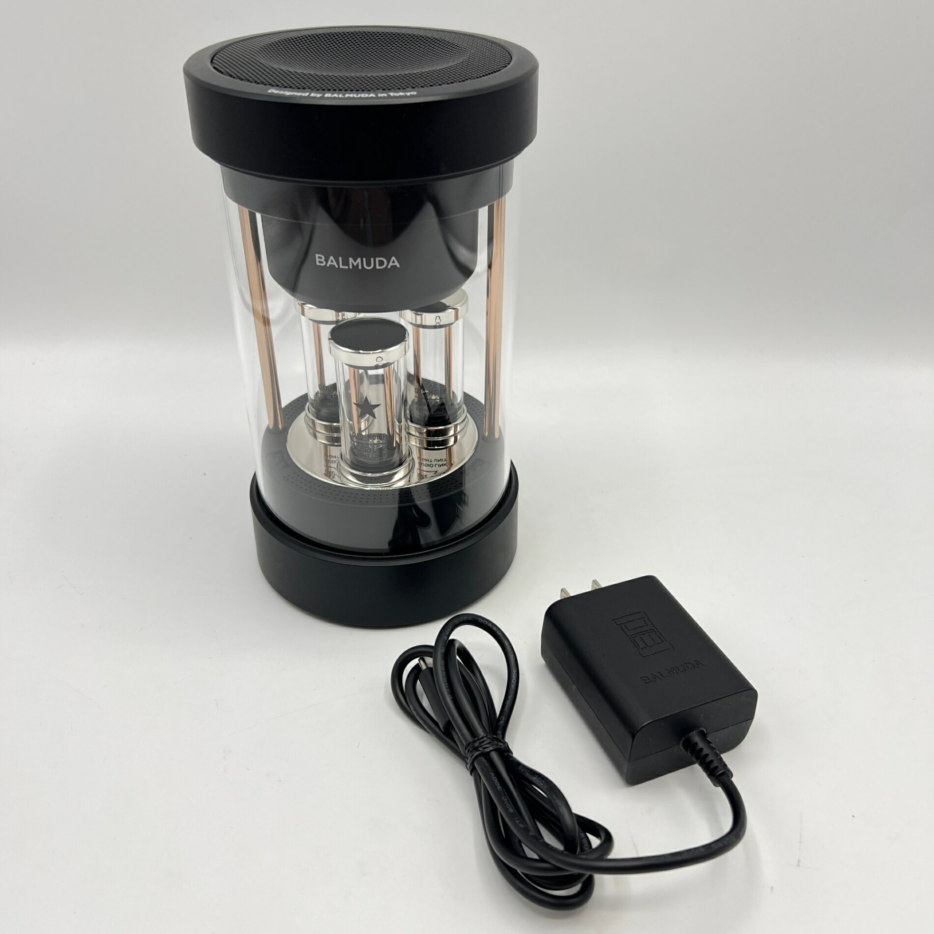 【ポイント2倍！お買い物マラソン】【美品】BALMUDA The Speaker M01A-BK ブラック バルミューダ ザ・スピーカー 本体 【中古】