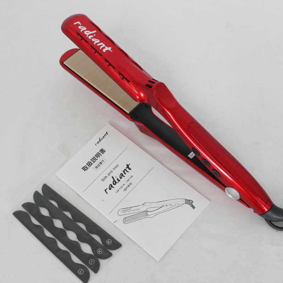 【楽天スーパーSALE！限定クーポン】【美品】B next radiant 28mm LM-125-R シルクプロアイロン ラディアント ヘアアイロン 本体 【中古】