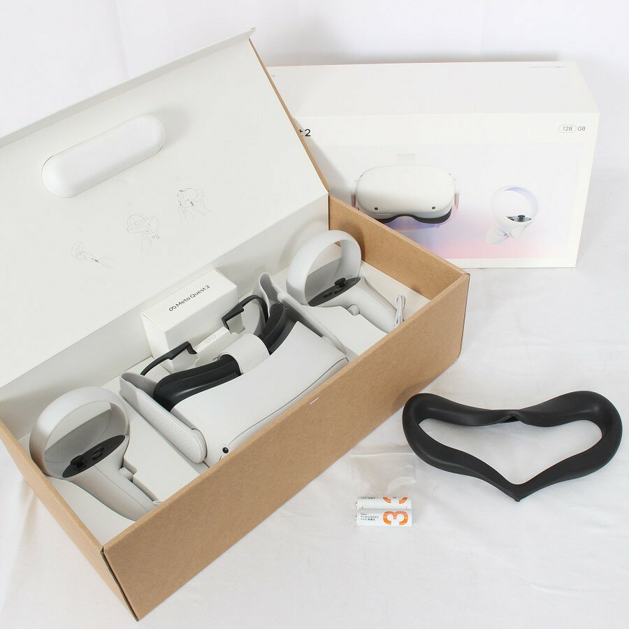 【ポイント2倍！お買い物マラソン】【美品】Meta Quest 2 128GB VR ヘッドマウントディスプレイ ヘッドセット メタクエスト2 オキュラスクエスト2 Oculus 本体 【中古】