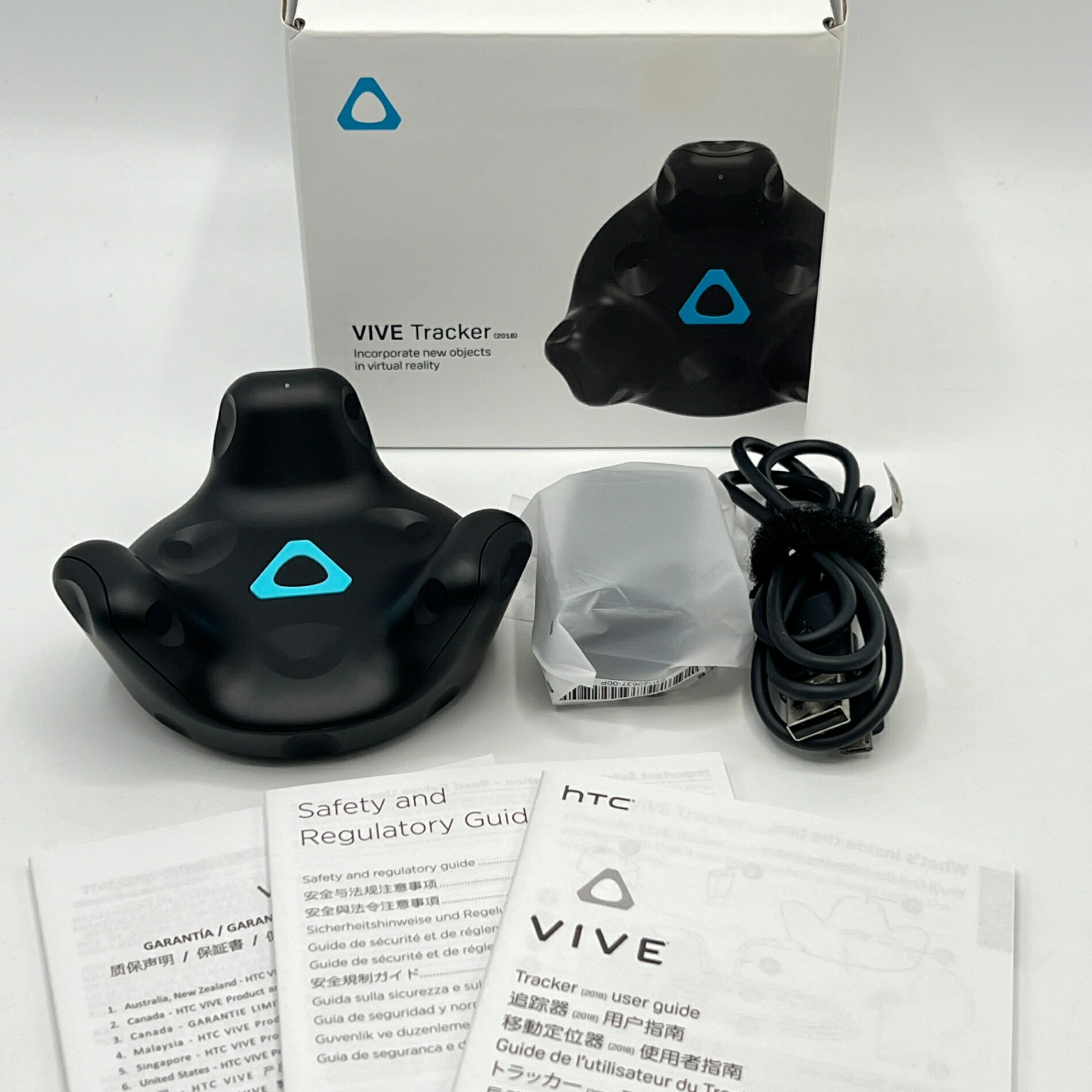 【美品】HTC VIVE Tracker 2018 99HANL002-00 アクセサリー トラッカー VR バイブ 【中古】
