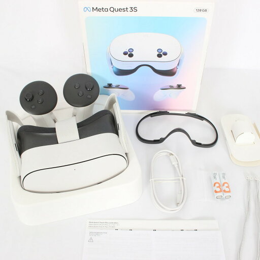 【ポイント2倍!お買い物マラソン】【美品】Meta Quest 3S 128GB VR ヘッドマウントディスプレイ ヘッドセット メタクエスト3S SK-1000204-01 Oculus 本体 【中古】 【ポイント2倍!お買い物マラソン】【美品】Meta Quest 3S 128GB VR ヘッドマウントディスプレイ ヘッドセット メタクエスト3S SK-1000204-01 Oculus 本体 【中古】