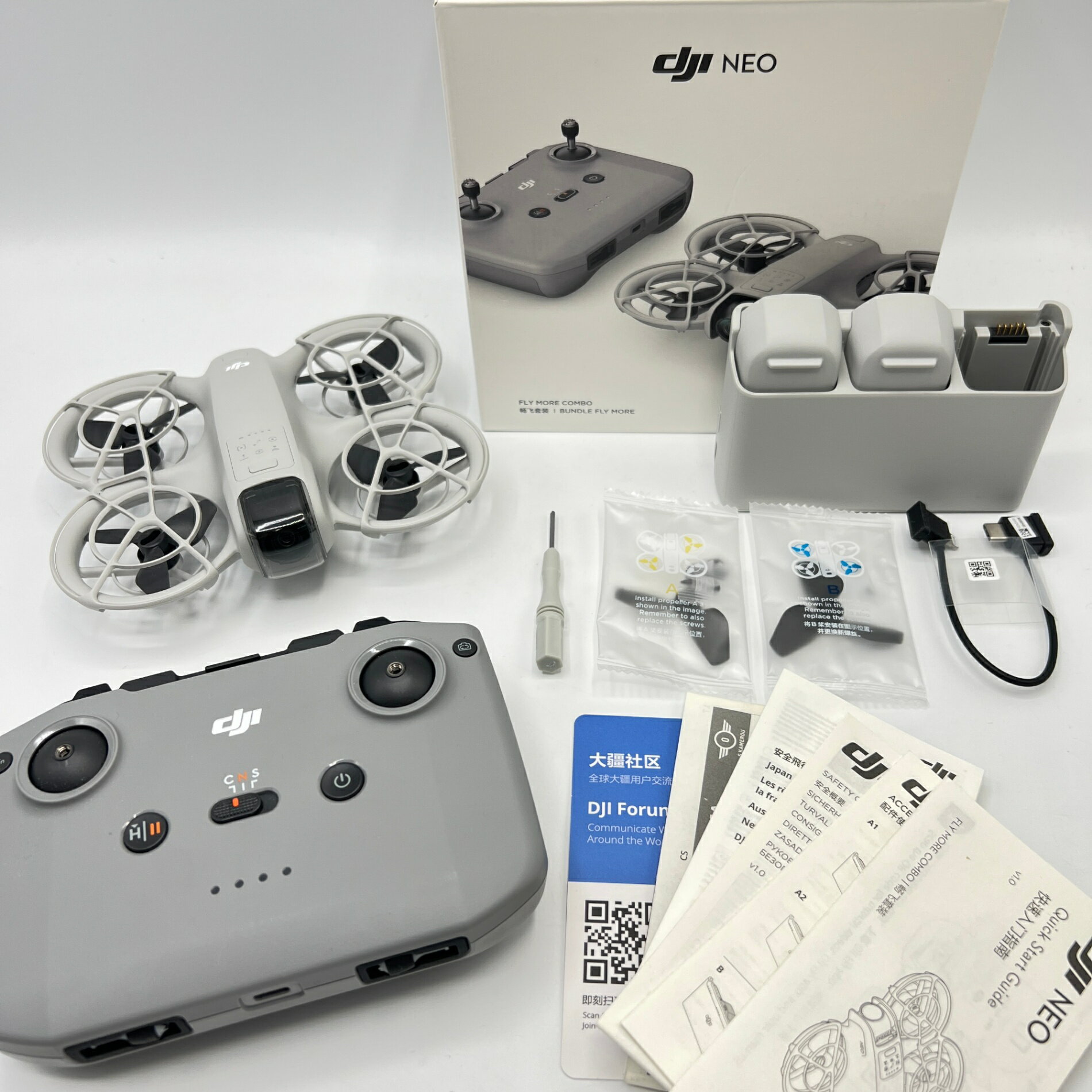 【楽天スーパーSALE！限定クーポン】【未使用】DJI Neo Fly Moreコンボ WB5212 Wi-Fi対応 ドローン 空撮カメラ 本体
