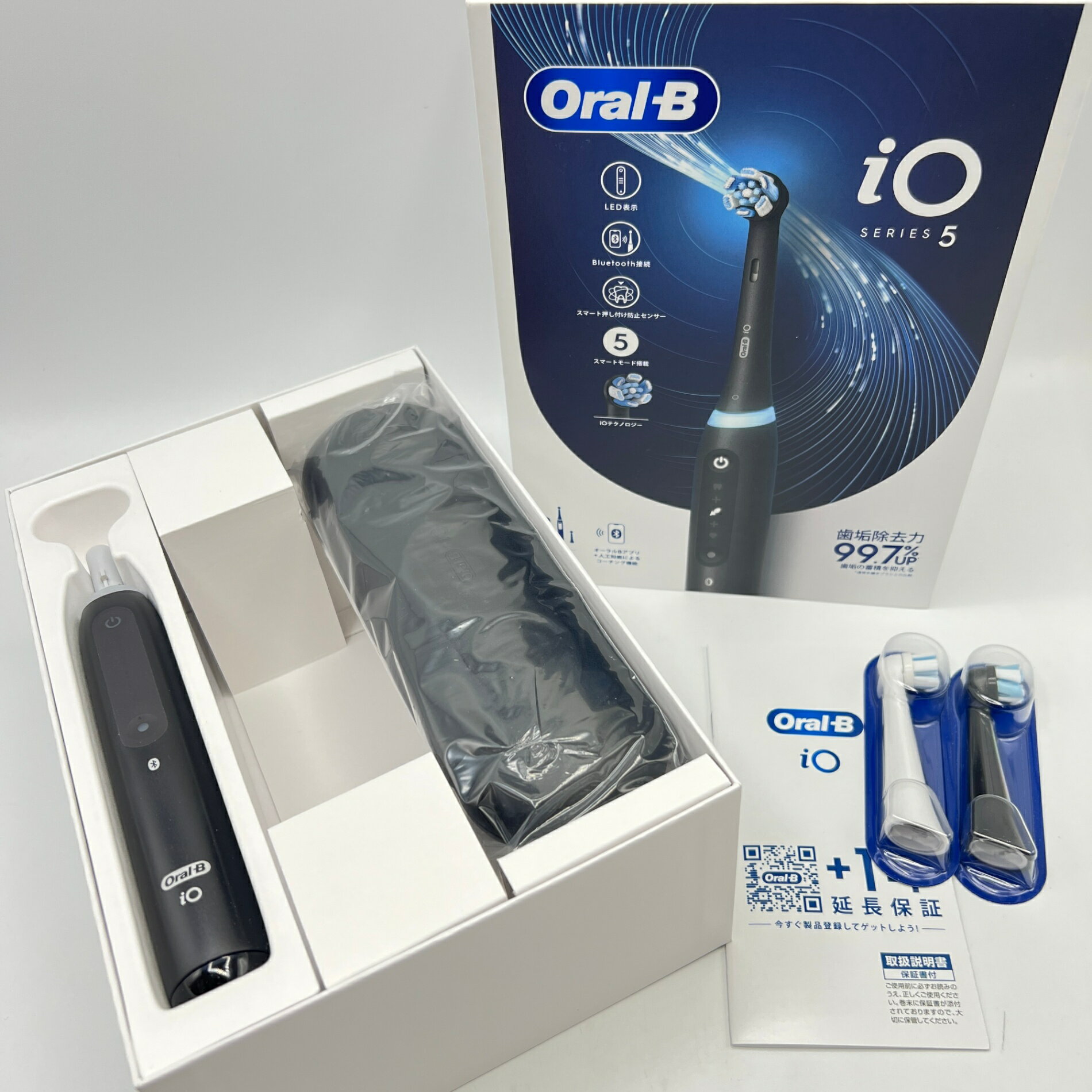 【未使用】ブラウン オーラルB iO5 IOG52J62KBK マットブラック 電動歯ブラシ BRAUN 本体