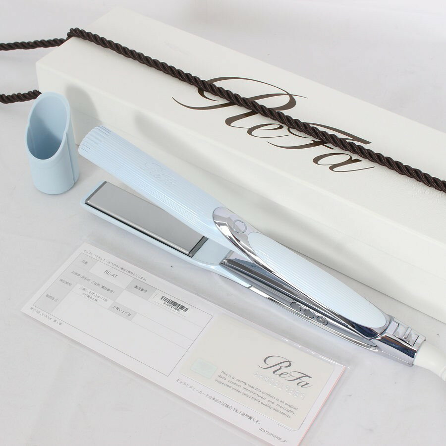【美品】MTG ReFa STRAIGHT IRON PRO RE-AT-02A ホワイト リファストレートアイロン プロ ヘアアイロン 本体 【中古】