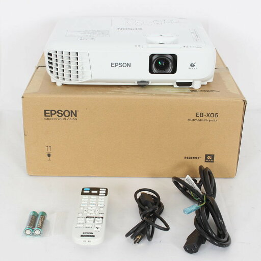 【ポイント2倍!お買い物マラソン】【美品】エプソン EB-X06 ビジネスプロジェクター 3,600lm/XGA スタンダードモデル EPSON 本体 【中古】 【ポイント2倍!お買い物マラソン】【美品】エプソン EB-X06 ビジネスプロジェクター 3,600lm/XGA スタンダードモデル EPSON 本体 【中古】