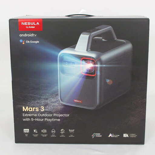 【ご愛顧感謝デー!ポイント2倍】【未使用】Anker Nebula Mars 3 D2333511 モバイルプロジェクター Android TV搭載 アンカー ネビュラ マーズ 本体 【ご愛顧感謝デー!ポイント2倍】【未使用】Anker Nebula Mars 3 D2333511 モバイルプロジェクター Android TV搭載 アンカー ネビュラ マーズ 本体