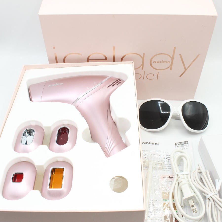 【美品箱付きフルセット】icelady 家庭用脱毛器 楽天市場】notime 家庭用光脱毛器 アイスレディ skb1808の通販