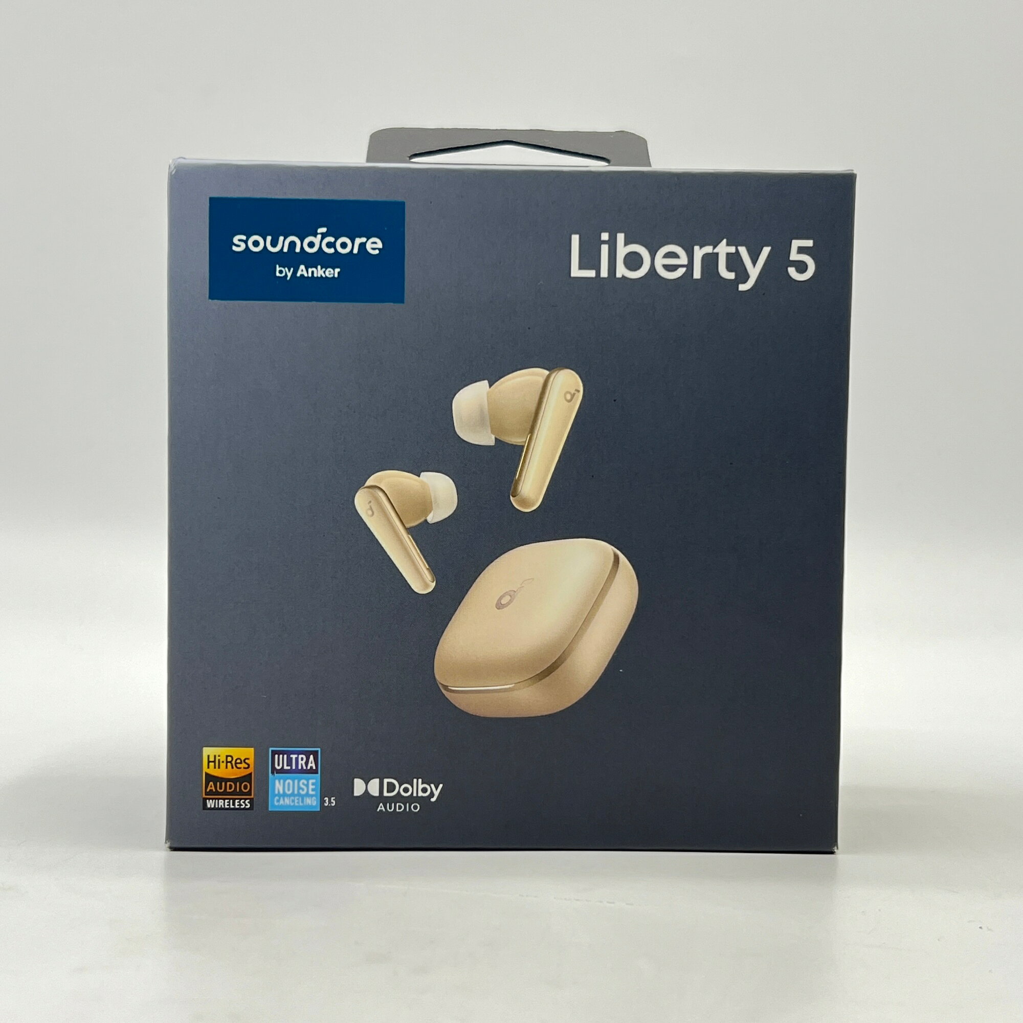 【楽天スーパーSALE！限定クーポン】【未使用】Anker Soundcore Liberty 5 A3957NB1 シャンパンゴールド 完全ワイヤレスイヤホン ノイズキャンセリング サウンドコア リバティ 本体