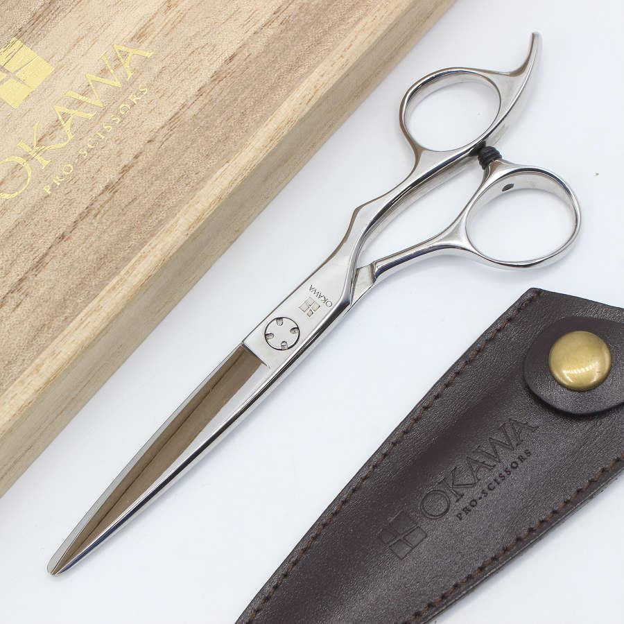 【ポイント2倍&クーポン！BLACK FRIDAY】【美品】オオカワプロシザーズ HCS56-X カットシザー 5.6イン..