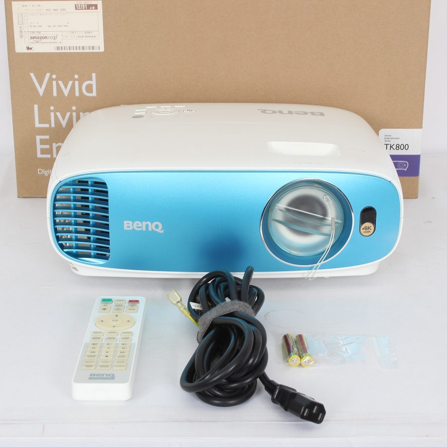 【美品】BenQ TK800 DLP方式プロジェクター ホームシアタープロジェクター 4K ベンキュー 本体 【中古】