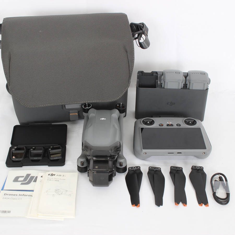 【楽天スーパーSALE！限定クーポン】DJI Air 3S Fly More コンボ DJI RC 2付属 WA2343 ドローン 空撮カメラ エアー フライモアコンボ 本体 【中古】