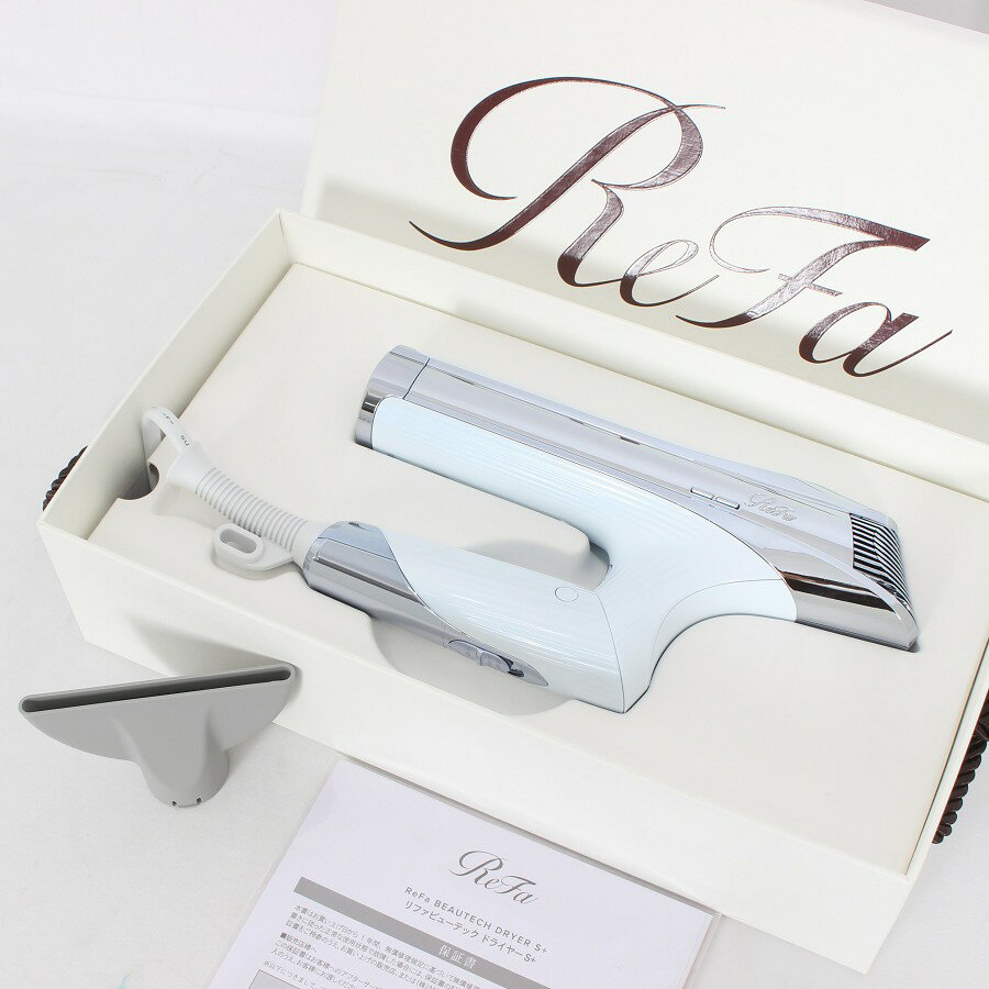 【美品】 MTG ReFa BEAUTECH DRYER S+ RE-BC-02A ホワイト ヘアドライヤー リファビューテック ドライヤー 本体 【中古】
