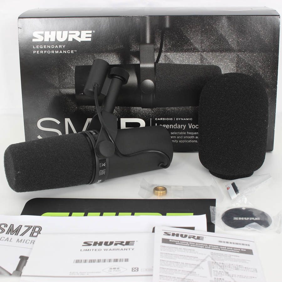 【ポイント2倍！お買い物マラソン】【美品】SHURE SM7B スタジオマイクロホン ダイナミックマイク シュア 本体 【中古】