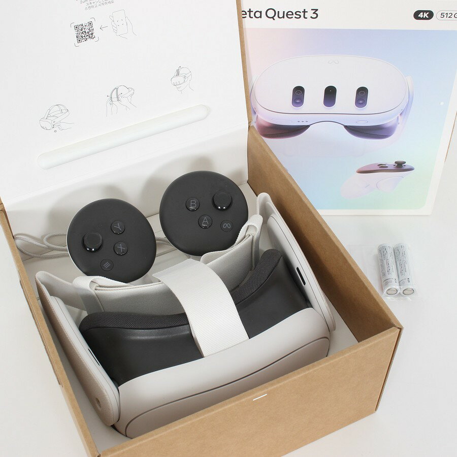 【ポイント2倍&クーポン！BLACK FRIDAY】【美品】Meta Quest 3 512GB VR ヘッドマウントディスプレイ ..