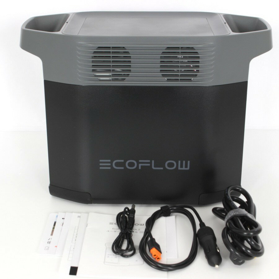 【ポイント2倍&クーポン！BLACK FRIDAY】【美品】EcoFlow DELTA 2 EFD330 ZMR330-JP 1024Wh ポータブル..