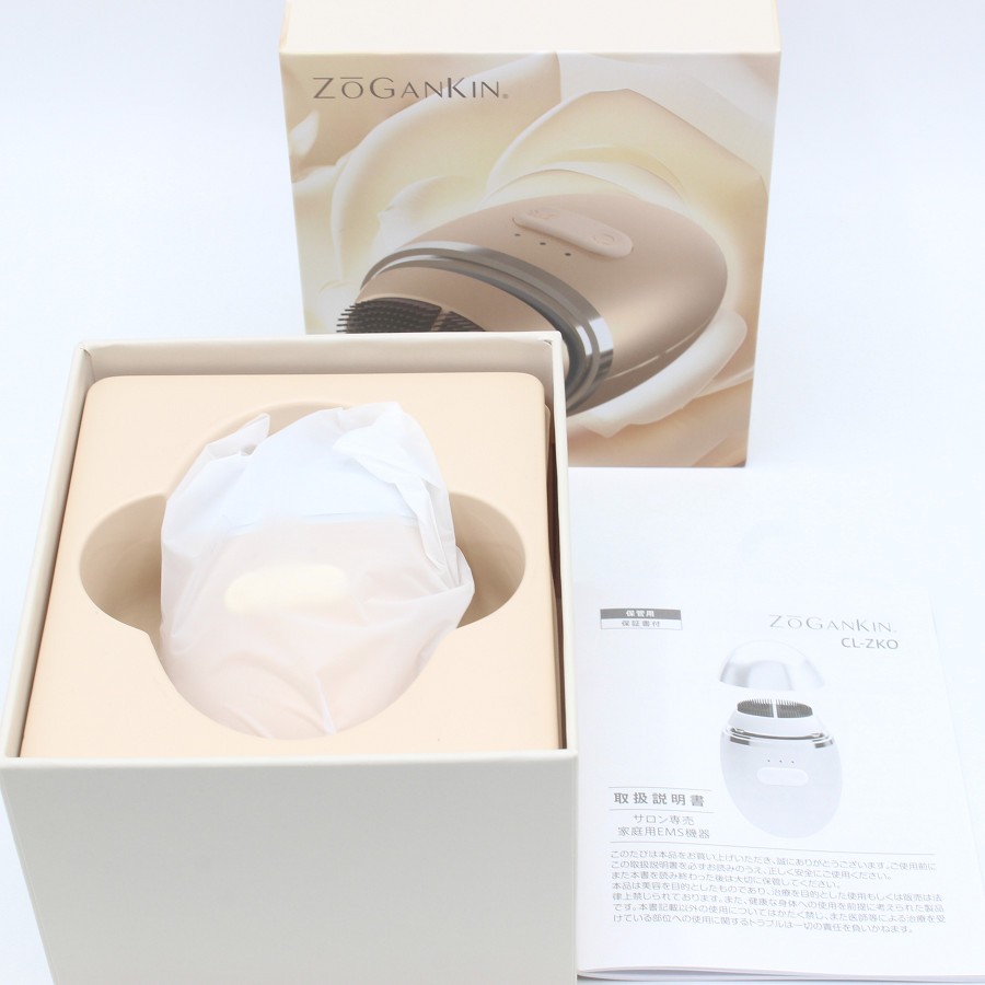 【ポイント2倍&クーポン!BLACK FRIDAY】【未使用】ZOGANKIN OVO CL-ZKO 美顔器 家庭用EMS機器 ゾーガンキン オーヴォ 本体