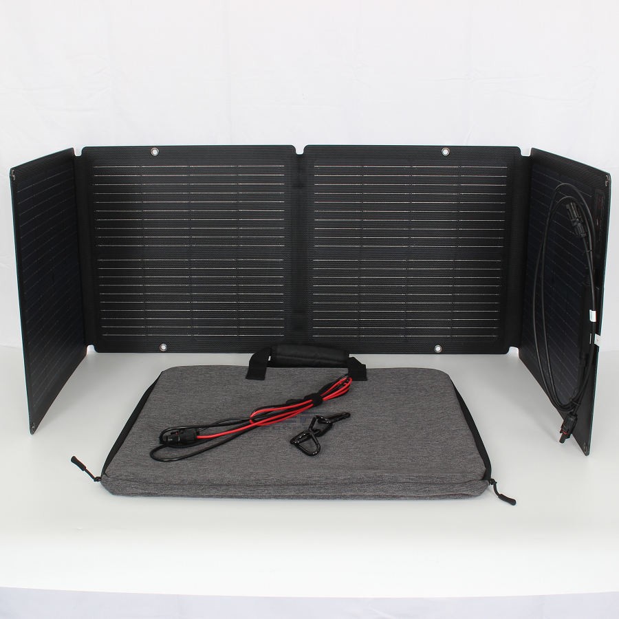 【ポイント2倍&クーポン！BLACK FRIDAY 】【美品】 EcoFlow ソーラーパネル 110W EFSOLAR110N EF-Flex-110 ソーラーチャージャー ポータブル電源 エコフロー 本体 【中古】