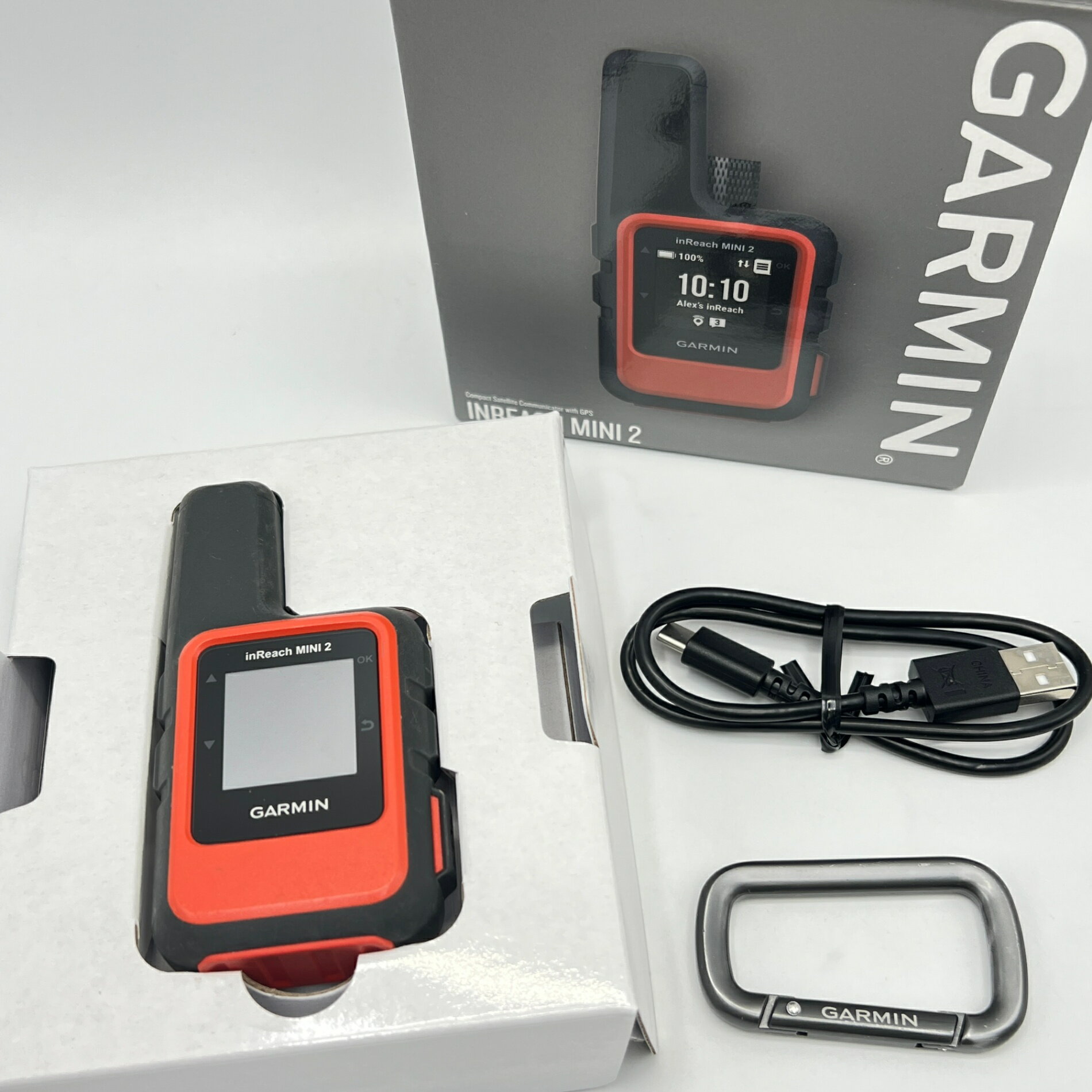 ■商品名 GARMIN inReach Mini 2 010-02602-20 フレイムレッド 衛星コミュニケーター ガーミン インリーチ ミニ 本体 ■商品状態 【B】一般的な使用感のある商品 ・本体と画面の所々に使用に伴う細かな擦れキズがございます。 ・最新バージョンに更新しております。（2025-10-28時点） ・バッテリーの目安として、3時間放置した状態で1%も減らない状態です。 ※放置した状態で確認した参考値となります。 ・動作確認済みのためご購入後はすぐにご使用いただけます。 ・自社で梱包して発送いたします。 ※付属品は画像にあるものが全てとなります。 ■元箱・説明書について ・元箱：あり ・説明書：なし ・保証書：なし ◆携帯電話の電波が届かない場所でも利用できる衛星コミュニケーターです。衛星ネットワークを介した双方向テキストメッセージング1やGPSによるナビゲーションを利用できます。コンパクトで防水性・耐衝撃性に優れているので、あらゆる冒険を安心して楽しむことができます。 ◆※inReach 衛星通信を利用するには衛星契約（サブスクリプションプラン）が必要です。 ■商品ランク説明 当店が定める商品ランクは下記の商品状態からランク分けをおこなっております。 【N】未使用品 【S】数回使用程度の美品 【A】大きなダメージもなく程度良好の美品 【B】一般的な使用感のある商品 【C】傷、汚れがあり使用感を感じるUSED品 【D】傷・汚れなどが多く見受けられる難有品 【E】ジャンク品 ■発送について ・佐川急便でお支払い確認後、2営業日以内に発送いたします。 ※沖縄県及び離島のお客様はゆうパックでの【着払い】となりますので予めご了承ください。 ■古物商許可証 【大阪府公安委員会：第621010150412号】 ■ご購入の前にお読みください ・当店の明らかな商品説明の記載ミス等でない限り、ご購入後の返金・返品等の対応はできません。 ・ご購入後、3日以上ご連絡が取れないお客様につきましては、誠に勝手ながら購入の意思なしと判断し、キャンセル扱いとさせていただく場合がございますので予めご了承ください。 ■返金・返品について ・購入した商品と異なる場合 ・説明欄に記載のない大きなダメージがあった場合 ・サイズや記載と違うお色の場合 ・初期動作不良があった場合 上記の内容に該当する場合のみ返金・返品をお受けいたします。 ※若干の状態の違いなどの個人的主観、ご注文間違いやスペックの認識の相違、思っていた商品と違うなど、個人的な理由での返品はお受けできません。 ■商品番号 052173