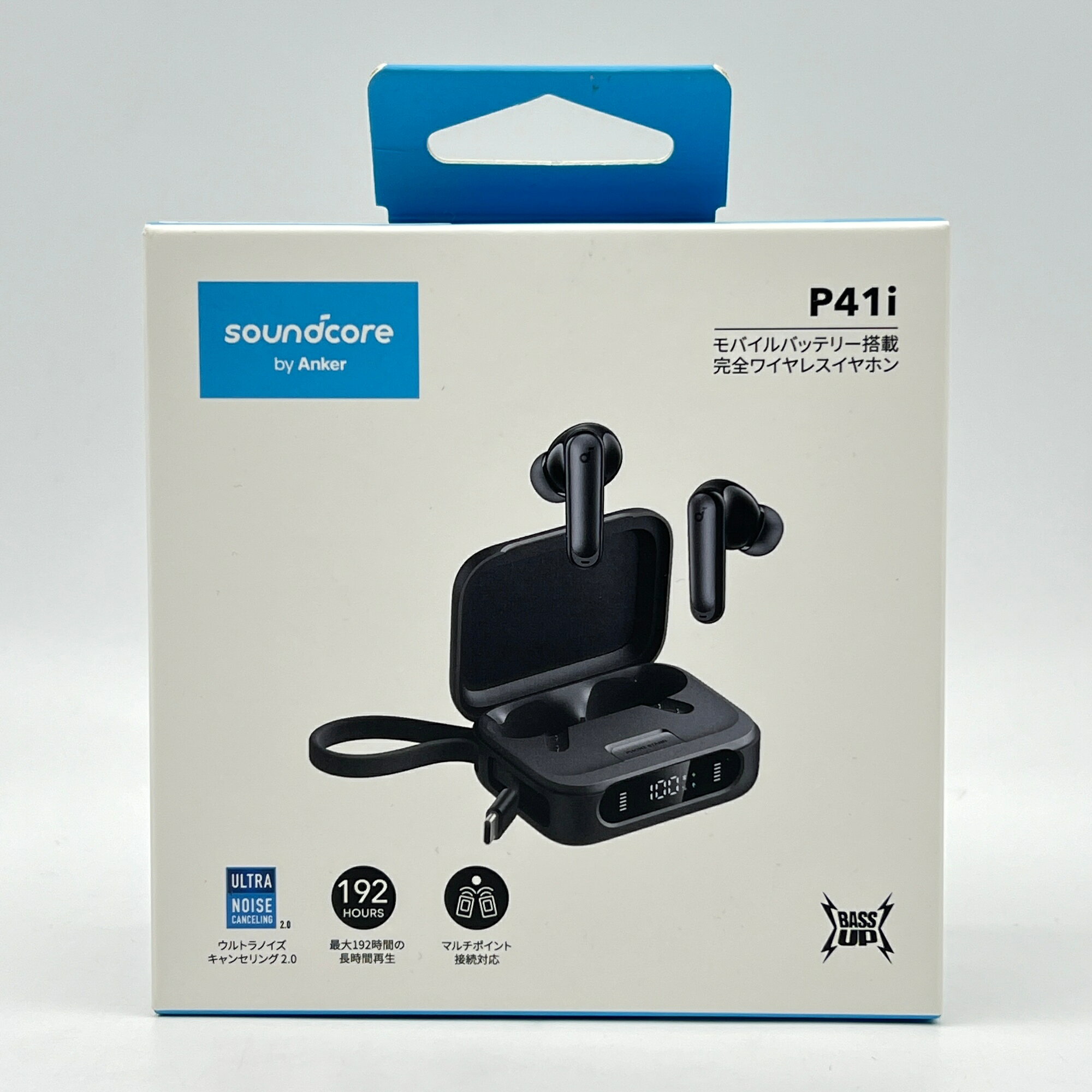 【楽天スーパーSALE！限定クーポン】【未使用】ANKER Soundcore P41i A3937N11 ブラック 完全ワイヤレスイヤホン モバイルバッテリー搭載 アンカー 本体