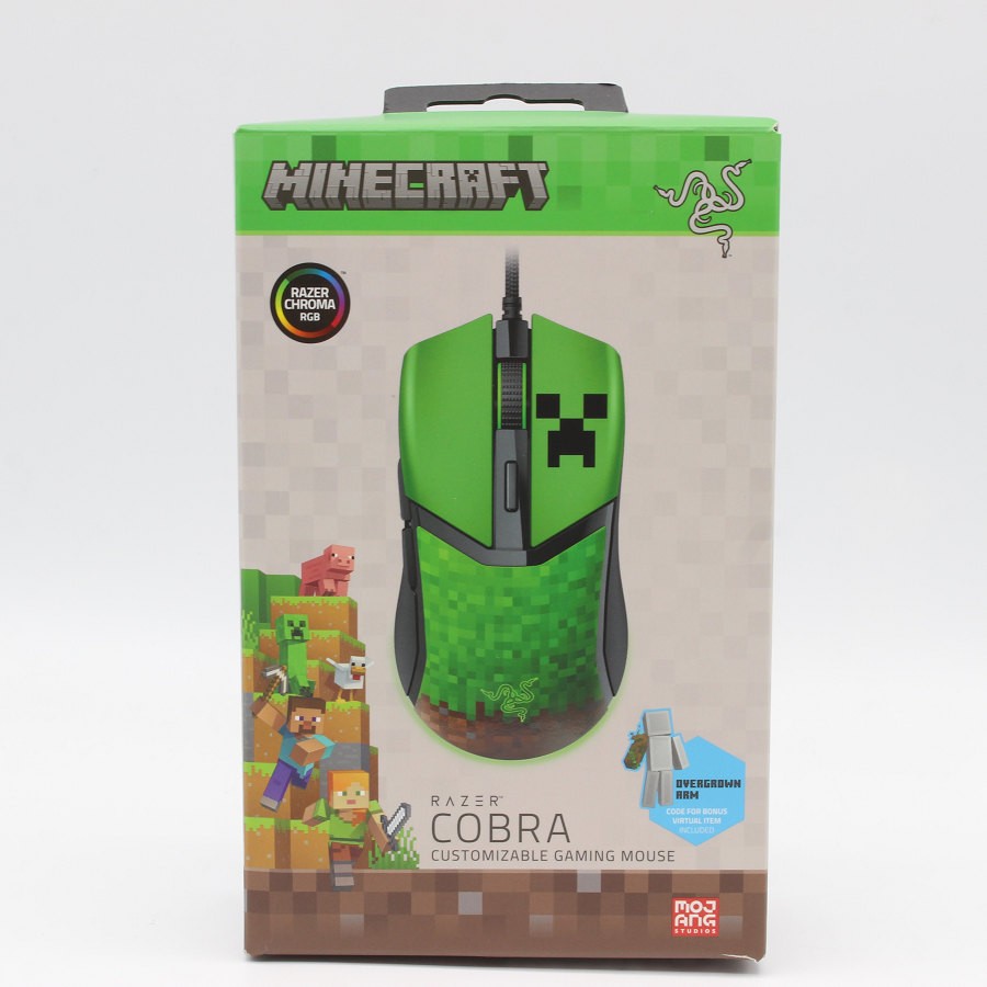 【楽天スーパーSALE！限定クーポン】【未使用】Razer Cobra Minecraft Edition RZ01-04650200-R3M1 軽量 有線ゲーミングマウス レイザー 本体