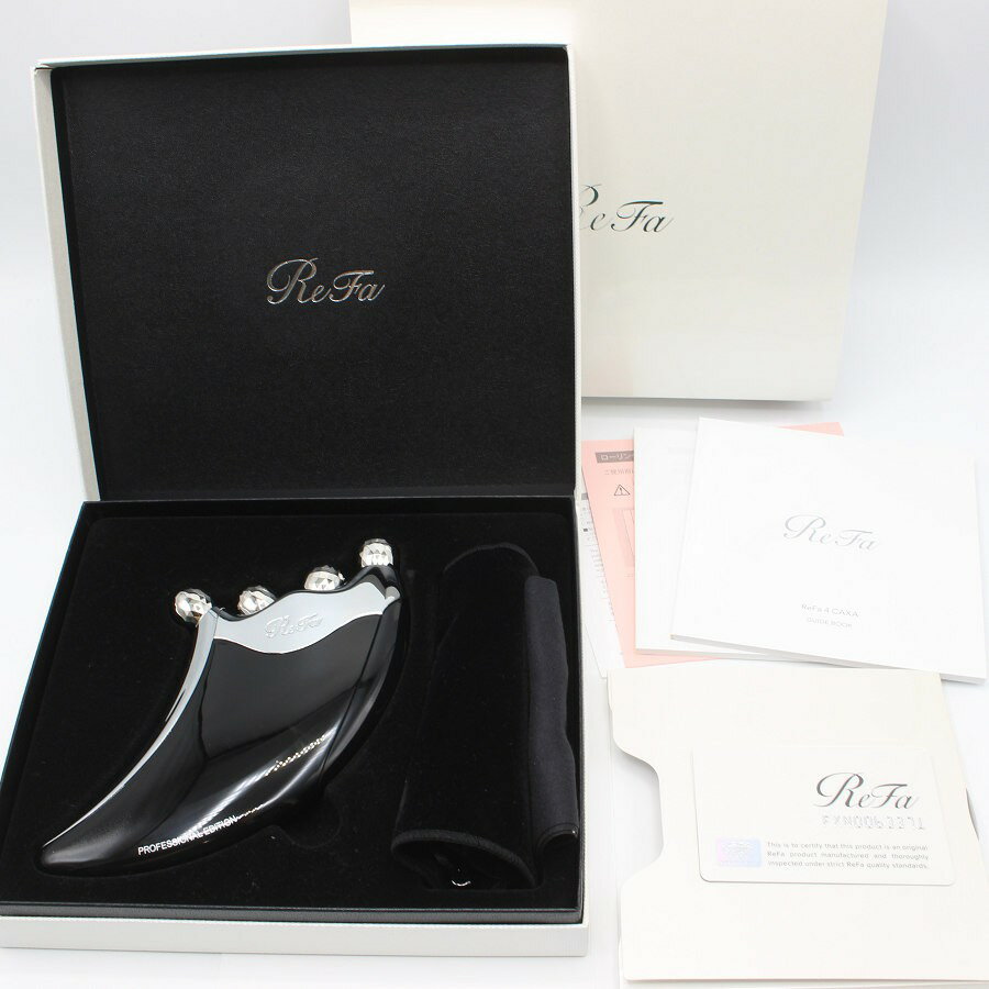 【ポイント2倍！楽天イーグルス感謝祭 】 【美品】MTG ReFa 4 CAXA RR-AJ03 ブラック 美顔器 リファフォーカッサ 本体 【中古】