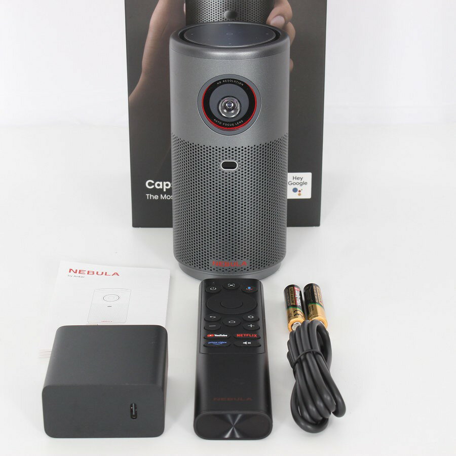 【ポイント2倍&クーポン！BLACK FRIDAY】【美品】Anker Nebula Capsule Air D4112511 スペースグレー モバイルプロジェクター アンカー ネビュラ カプセル エアー 本体 【中古】