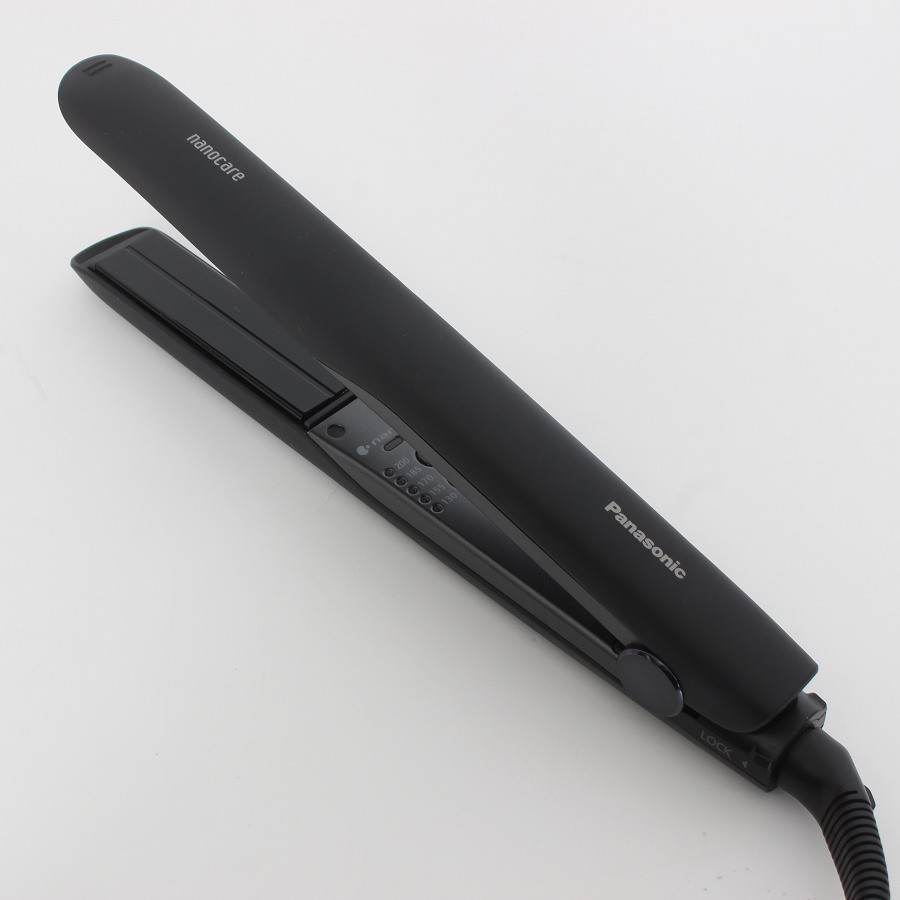 【ポイント2倍&クーポン!BLACK FRIDAY】【美品】パナソニック ナノケア EH-HS0J-K ブラック ストレートアイロン ヘアアイロン ヘアケア 本...