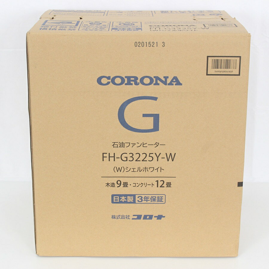 【楽天スーパーSALE！限定クーポン】【未使用】コロナ FH-G3225Y-W シェルホワイト 石油ファンヒーター CORONA 本体