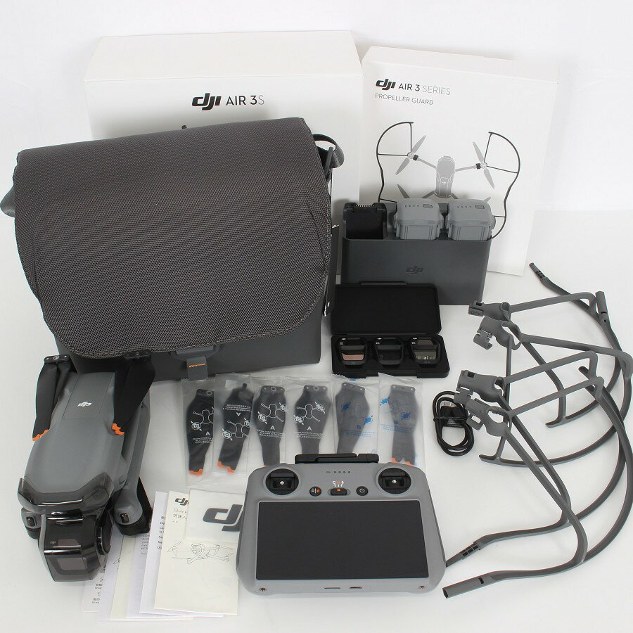 【楽天スーパーSALE！限定クーポン】【美品】DJI Air 3S Fly More コンボ DJI RC 2付属 WA2343 ドローン 空撮カメラ エアー フライモアコンボ 本体 【中古】