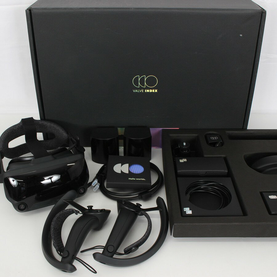【美品】VALVE INDEX VRキット V003683-20 フルセット ヘッドマウントディスプレイ バルブ インデック..