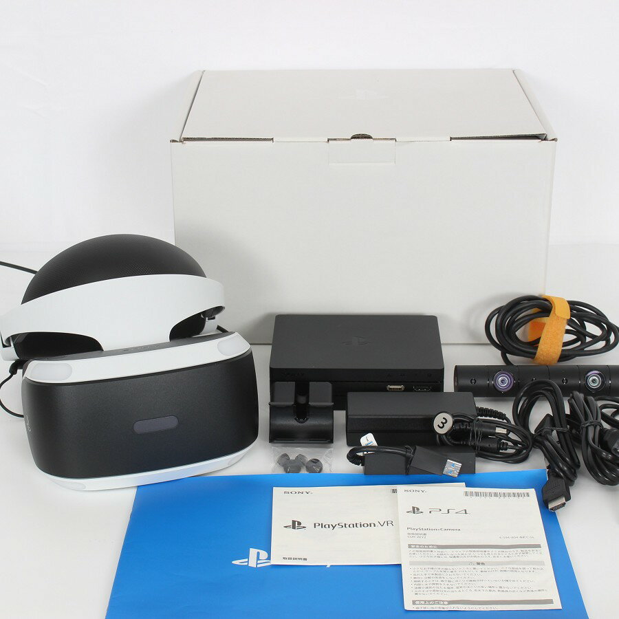 【美品】PlayStation VR CUHJ-16003 カメラ同梱版 CUH-ZVR2＋CUH-ZEY2 プレイステーション ヘッドマウ..