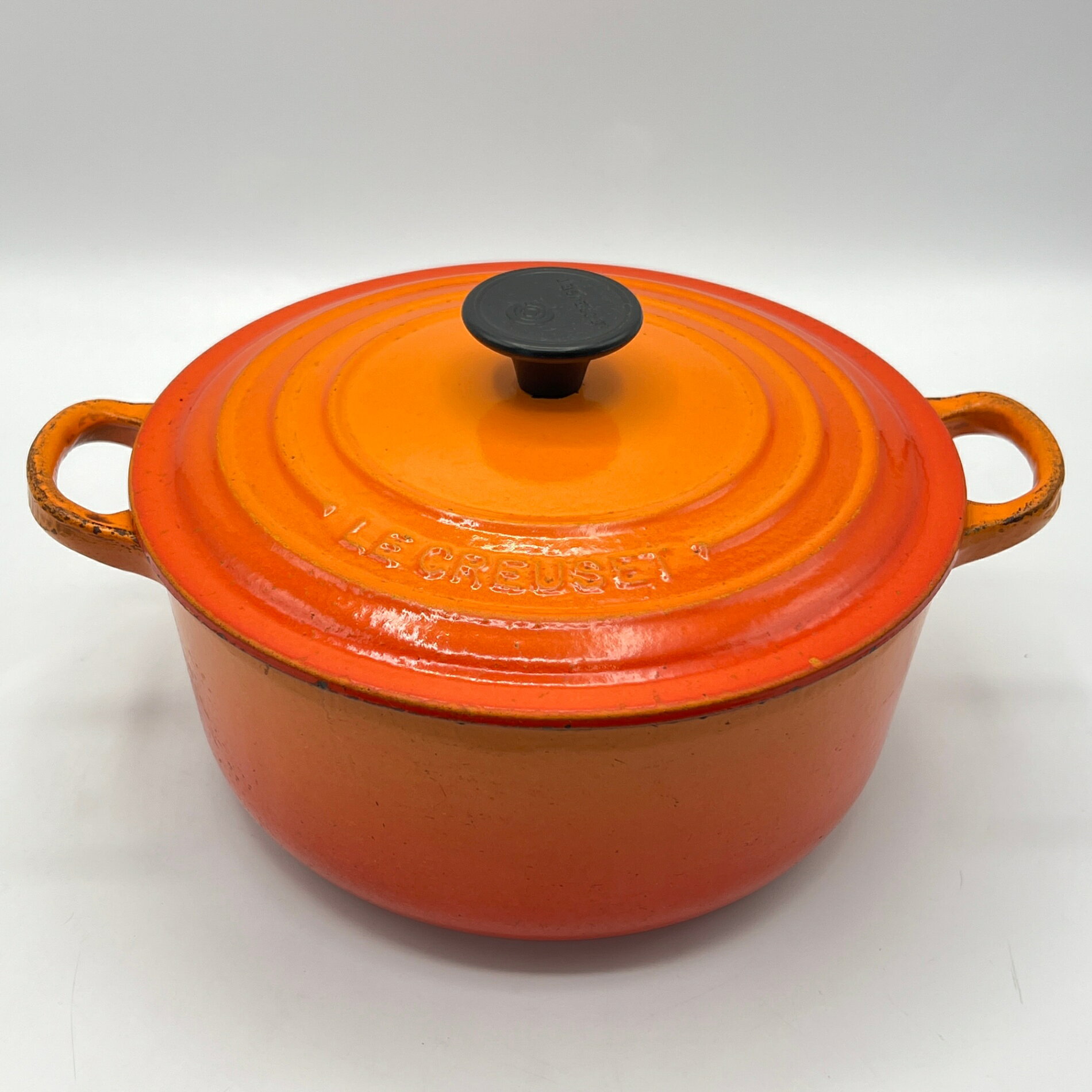 ル・クルーゼ ココット ロンド 20cm オレンジ 25001-20-09 ホーロー 両手鍋 LE  ...