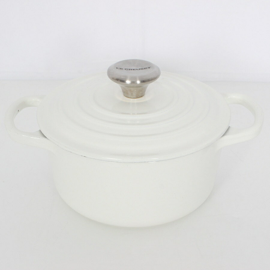 【楽天スーパーSALE！限定クーポン】ル・クルーゼ シグニチャー ココット・ロンド 16cm ホワイ ...