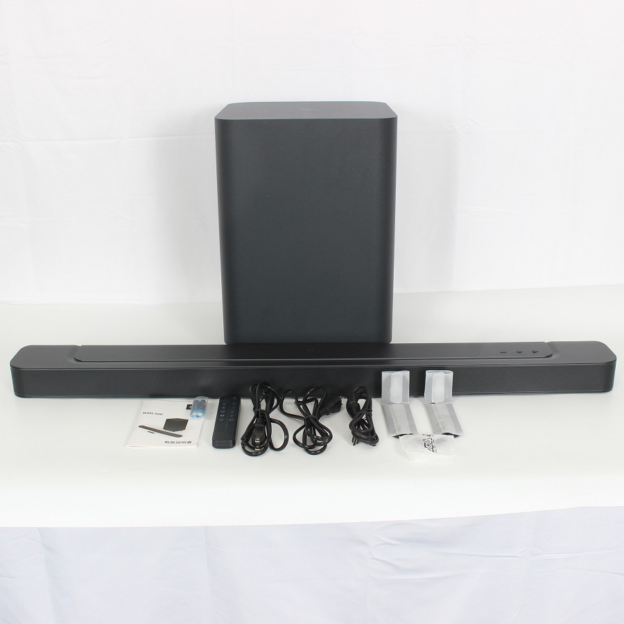 【美品】JBL BAR 500 JBLBAR500PROBLKJN ブラック サウンドバーシステム 5.1ch Dolby Atmos対応 ジェービーエル 本体 【中古】