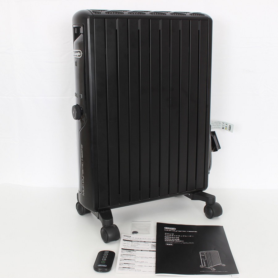【美品】デロンギ マルチダイナミックヒーター ピュアブラック MDHU15-PB デロンギ マルチダイナミックヒーター MDHU15-PB [マットブラック+