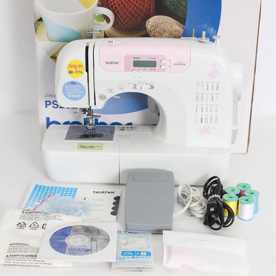 【楽天スーパーSALE！限定クーポン】【美品】ブラザー コンピューターミシン PS202 CPS4204 brother 本体 【中古】