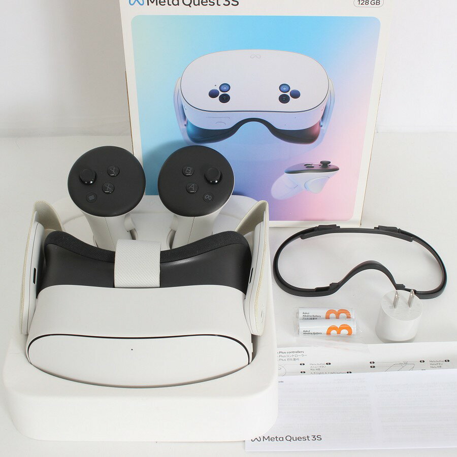 Meta Quest 3S 128GB VR ヘッドマウントディスプレイ ヘッドセット メタクエスト3S SK-1000204-01 Oculus 本体 【中古】