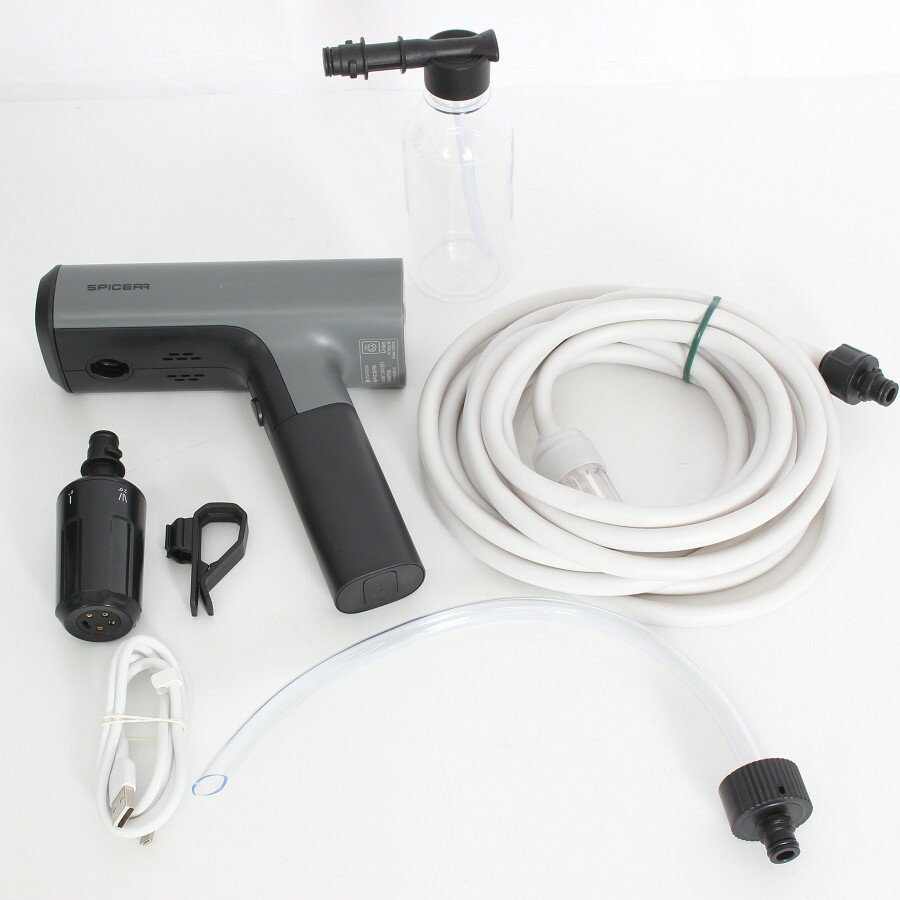 SPICERR SWU-201 ブラック ポケッタブル高圧洗浄機 サイン・ハウス スパイサー 本体 【中古】