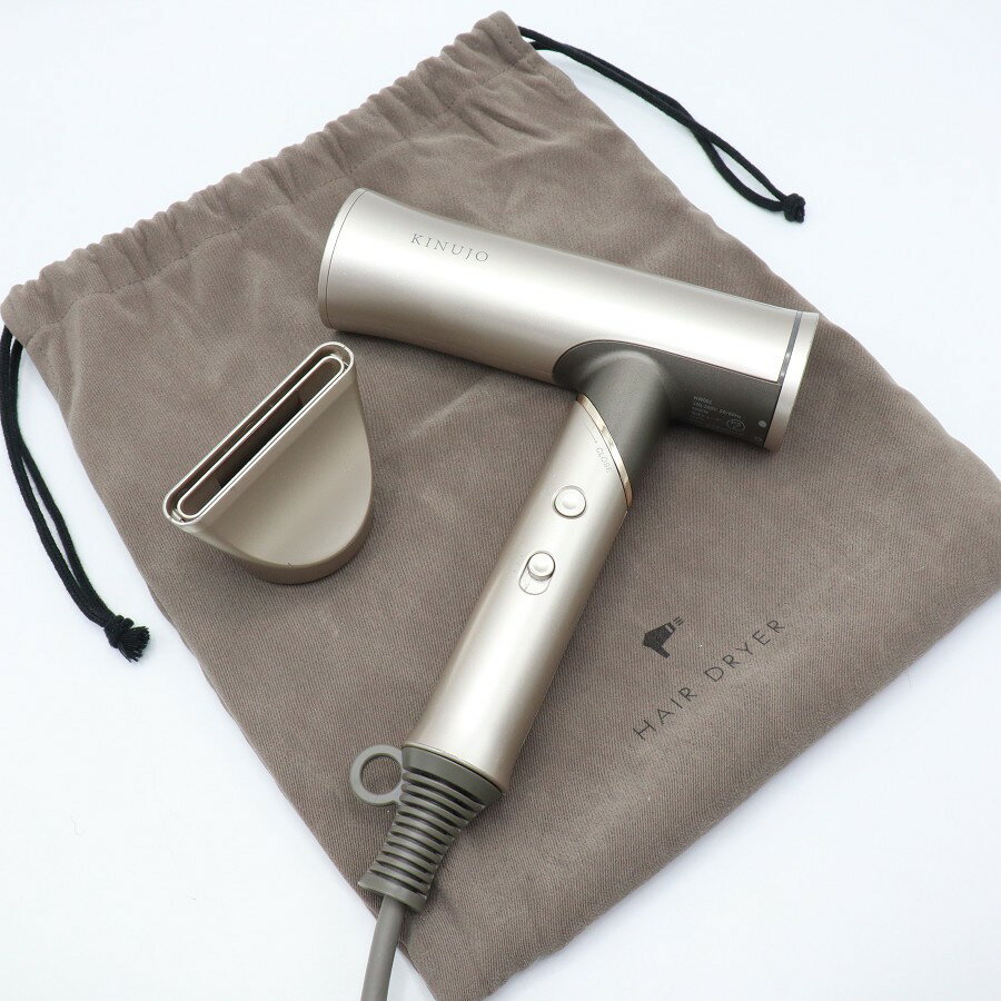 【楽天スーパーSALE！限定クーポン】KINUJO Hair Dryer Voyage HW001 ゴールド ヘアドライヤー 絹女 キヌージョ ボヤージュ 本体 【中古】