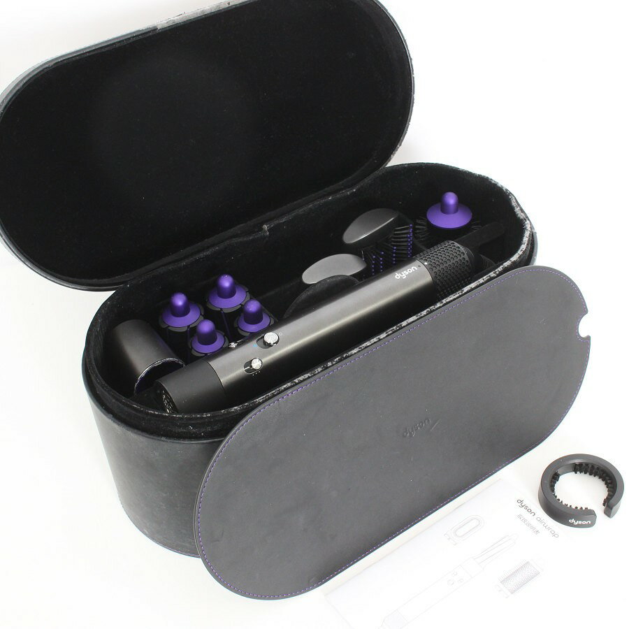 Dyson Airwrap Complete HS01 COMP PB ブラック/パープル エアラップ ヘアスタイラー ダイソン 本体 【中古】