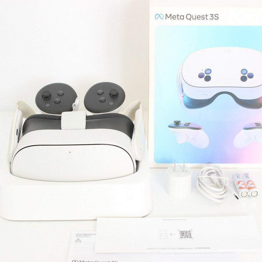 【美品】Meta Quest 3S 128GB VR ヘッドマウントディスプレイ ヘッドセット メタクエスト3S SK-1000204-01 Oculus 本体 【中古】
