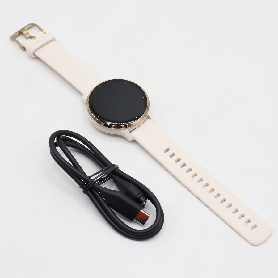 【ポイント2倍!お買い物マラソン】GARMIN Venu 3S 010-02785-44 Ivory/Cream Gold スマートウォッチ ガ..