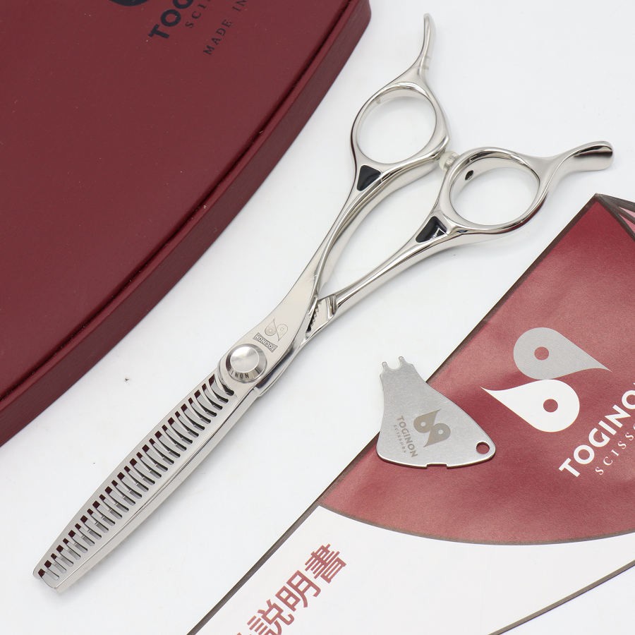 【美品】刃物屋トギノン クイーンサクセス ツイスター セニング 5.8インチ メガネハンドル 28目 約35% シザー トギノン 【中古】