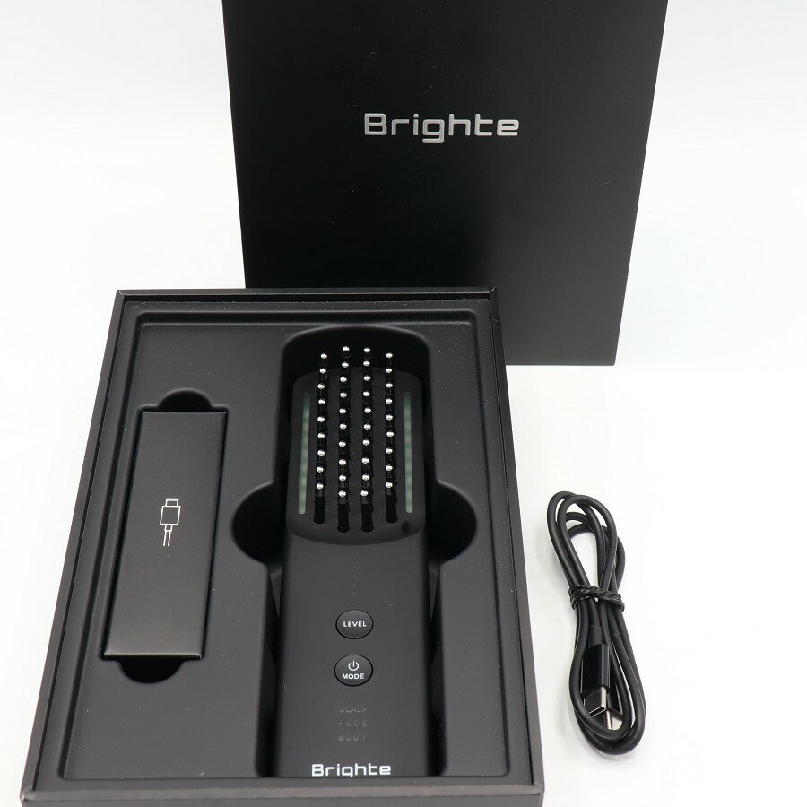 ■商品名 【美品】Brighte ELEKI BRUSH+ BRT-FSB180 ブラック 美顔器 EMS フェイスケア ブライト エレキブラシ 本体 ■商品状態 【A】大きなダメージもなく程度良好の美品 ・本体に使用に伴う若干の擦れ感がご...