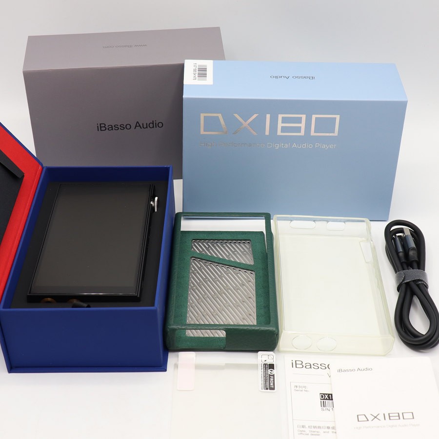 【美品】iBasso Audio DX180-BK 128GB 専用レザーケース付き ブラック デジタルオーディオプレーヤー D..